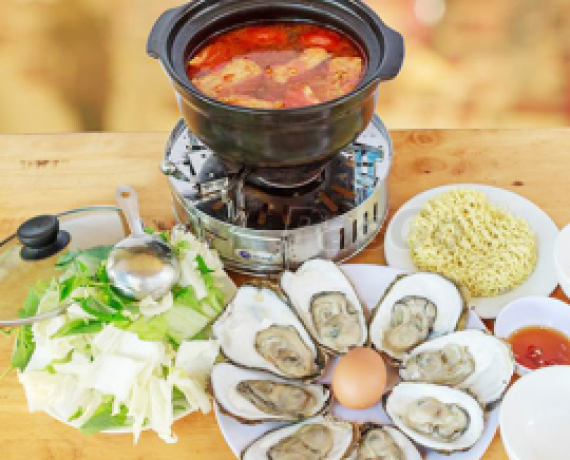 Lẩu hào kim chi 